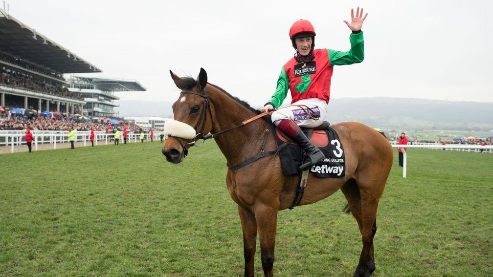 Sam Twiston-Davies and Dodging Bullets win the Champion Chase