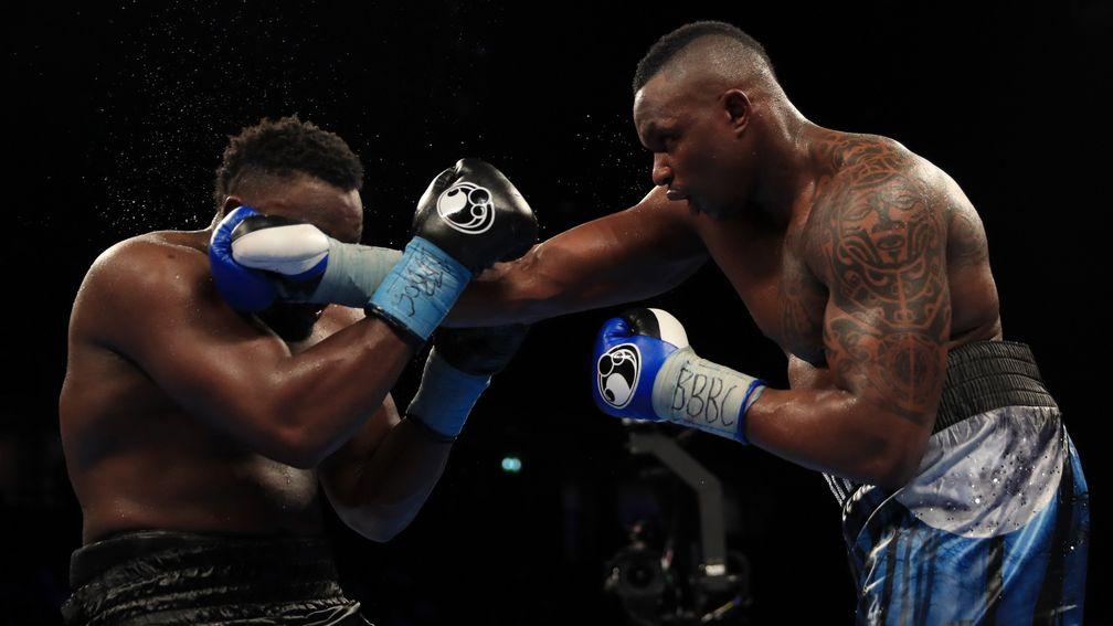 Dereck Chisora (left) and Dillian Whyte during their 2016 Manchester bout