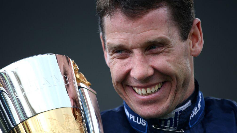 Brian Hughes is logical about his chances of overhauling the champion Richard Johnson (above)