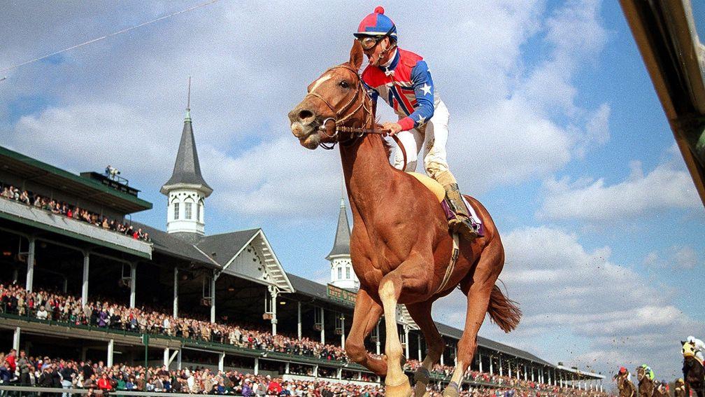 Arazi wins the 1991 Breeders Cup Juvenile at Churchill Downs, Kentucky USAPic: Edward Whitaker