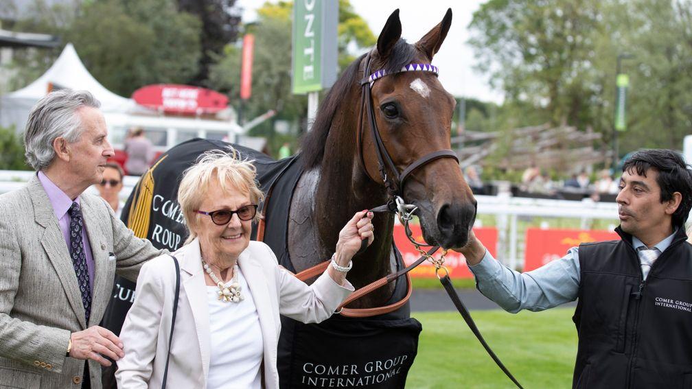 Jim and Jackie Bolger with Twilight Payment before his transfer to the Joseph O'Brien stable