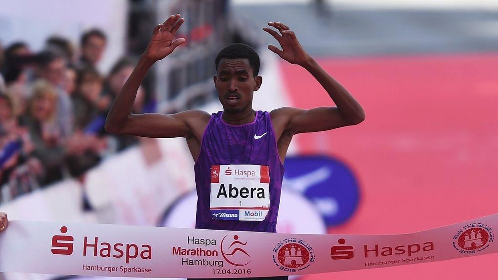 Tesfaye Abera won the Dubai and Hamburg Marathons in 2016
