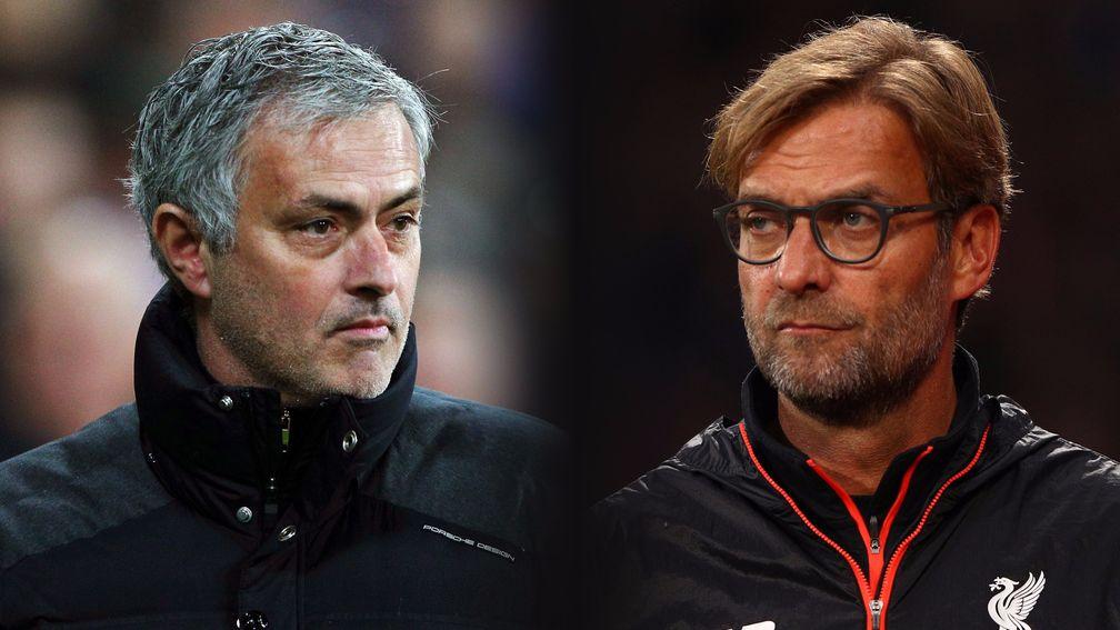 Man Utd's Jose Mourinho faces a tactical battle against Liverpool's Jurgen Klopp