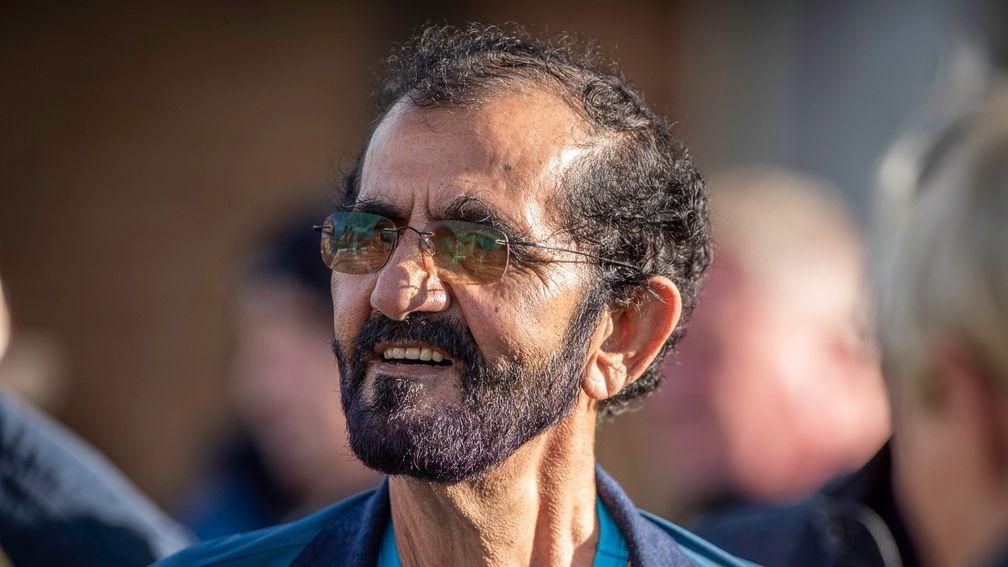 Sheikh Mohammed on the Tattersalls sales ground on Wednesday