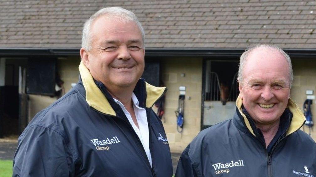 Martin Tedham (left) and Jonjo O'Neill: could have a good one with new recruit Zabeel Champion