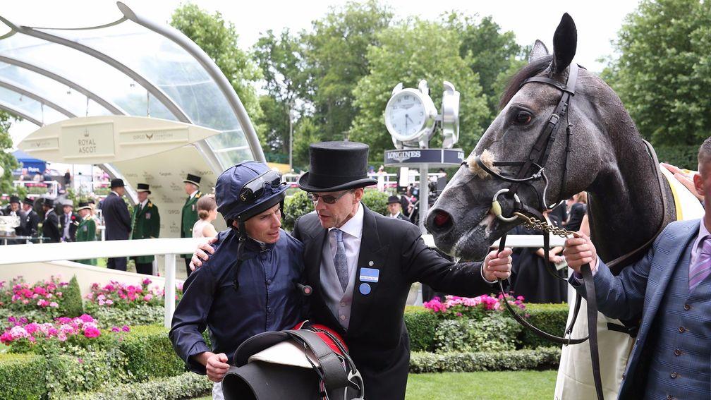 Royal Ascot Fri 23 June 2017 Picture: Caroline Norris    Winter with Ryan Moore and Aidan O'Brien after winning The Coronation Stakes