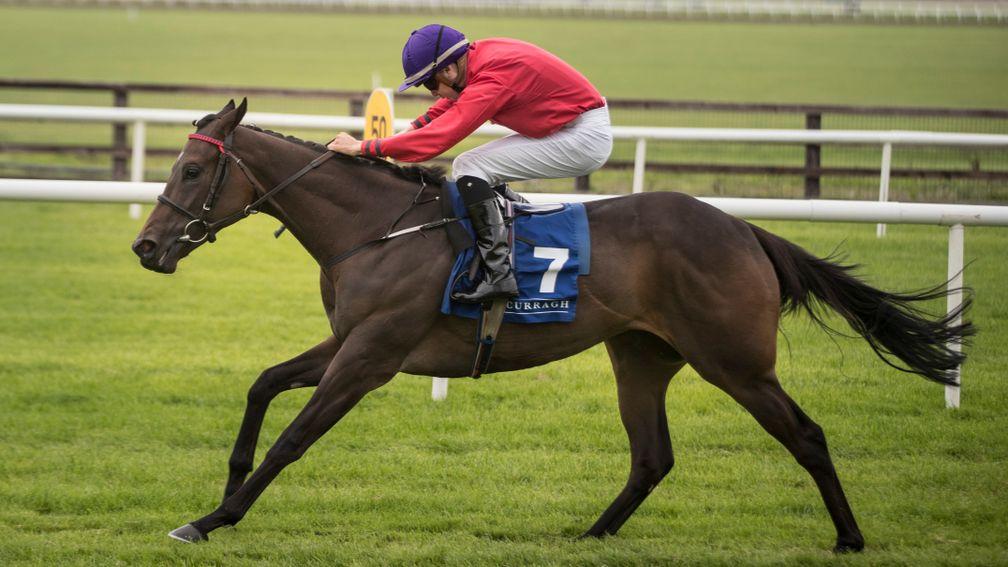 Skitter Scatter storms to success in the Group 2 Debutante Stakes at the Curragh