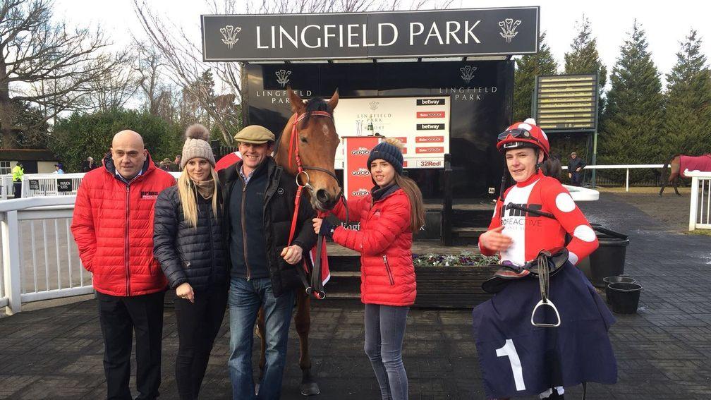 Spare Parts pictured after his victory at Lingfield on Wednesday