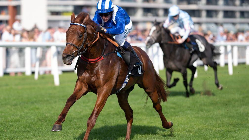 Morghom was moved by Shadwell from Sir Michael Stoute to Marcus Tregoning and got off the mark at Newbury on Saturday