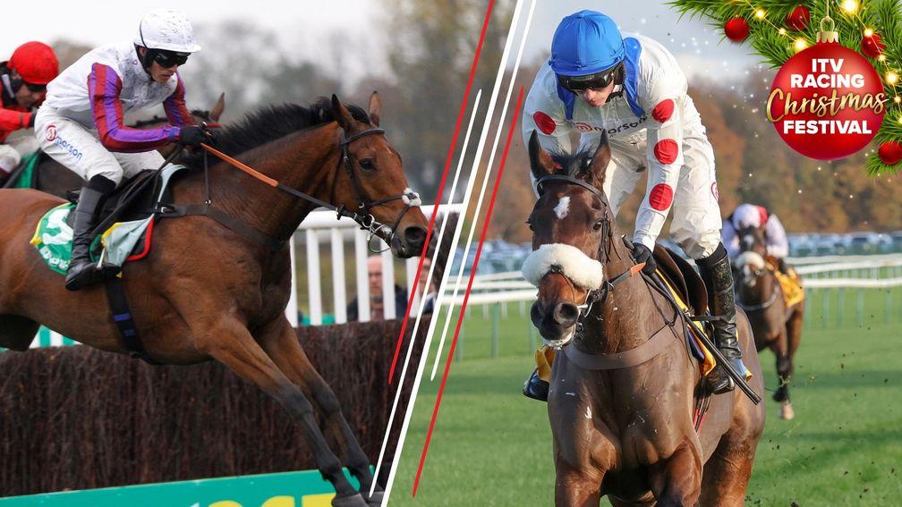 Bravemansgame (left) and Hitman: in the running for the Ladbrokes King George VI Chase
