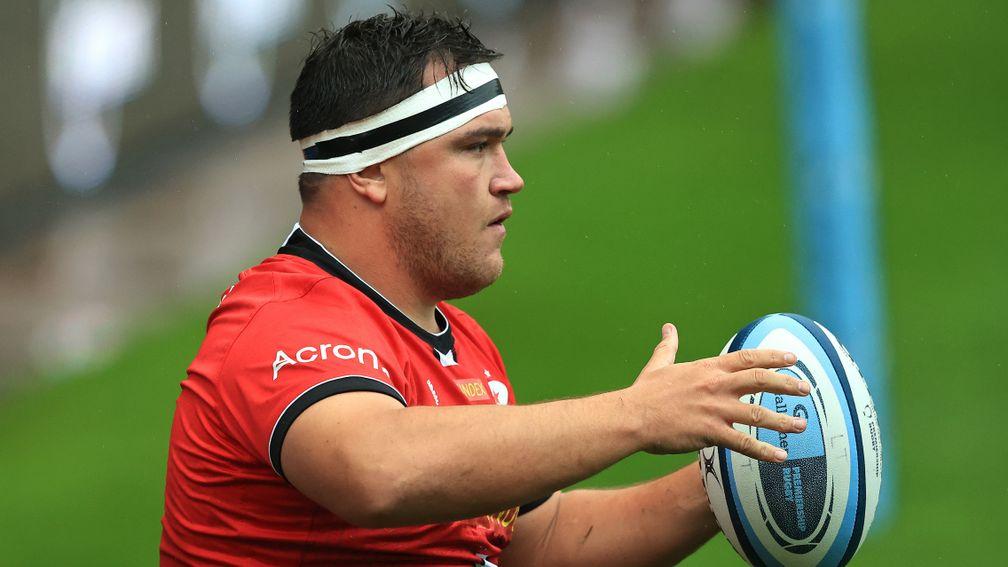 Jamie George grabbed his first try of the season in Saracens' win over Newcastle