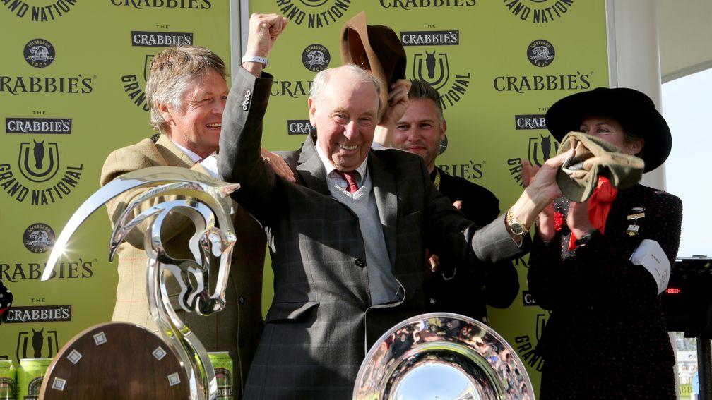 Trevor Hemmings is ecstatic after Many Clouds' 2015 Grand National success
