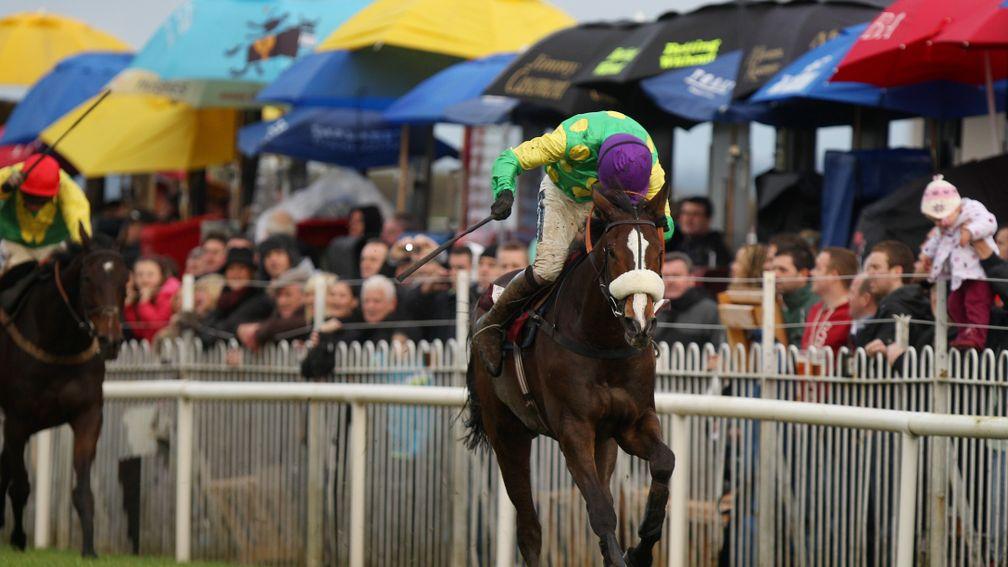 Kauto Star winning his second JNwine.com Champion Chase at Down Royal in 2010