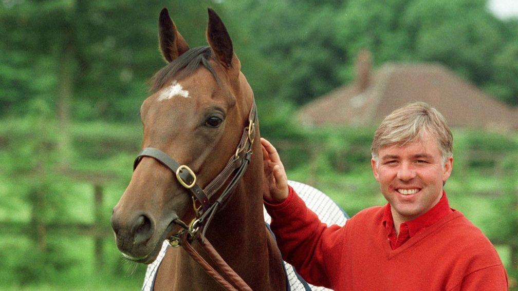 Jeremy Noseda with his 1998 Cheveley Park Stakes winner Wannabe Grand