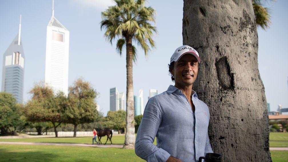 Trainer Bhupat Seemar at Zabeel Stables in Dubai 1.3.22 Pic: Edward Whitaker