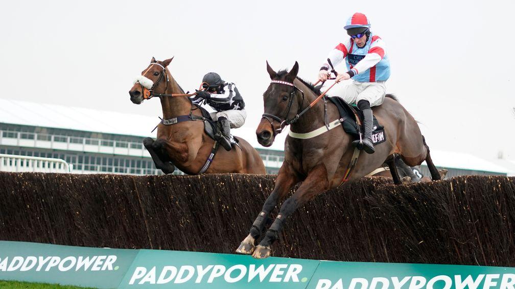 Simply The Betts wins the Timeform Novices' Handicap Chase at Cheltenham