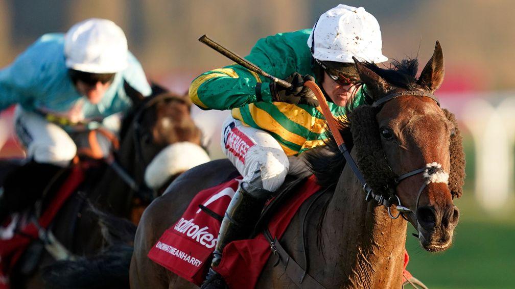Unowhatimeanharry took the Long Distance Hurdle at Newbury last month, his first graded success since the 2017 Punchestown festival