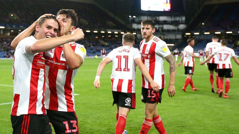 Sunderland's George Dobson celebrates a goal