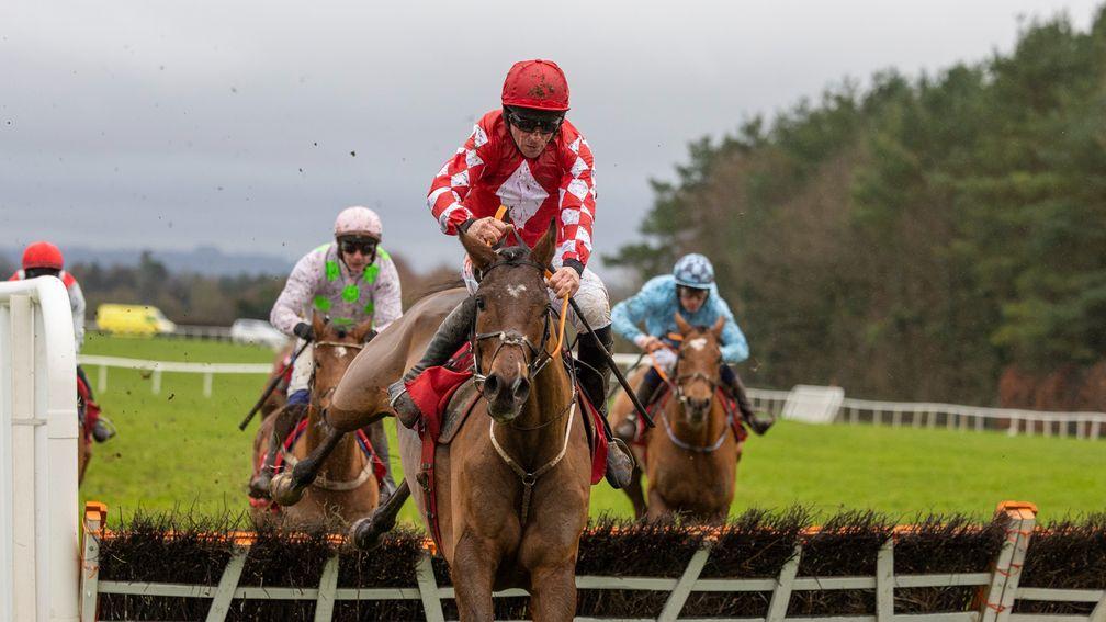 Sa Fureur clears the last on the way to victory at Punchestown