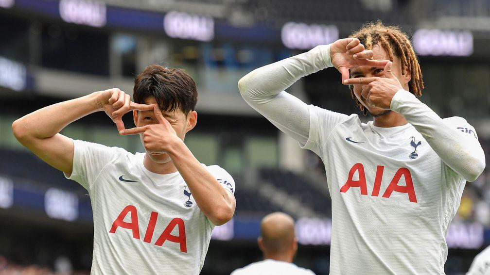 Tottenham's Heung-min Son (left) and Dele Alli