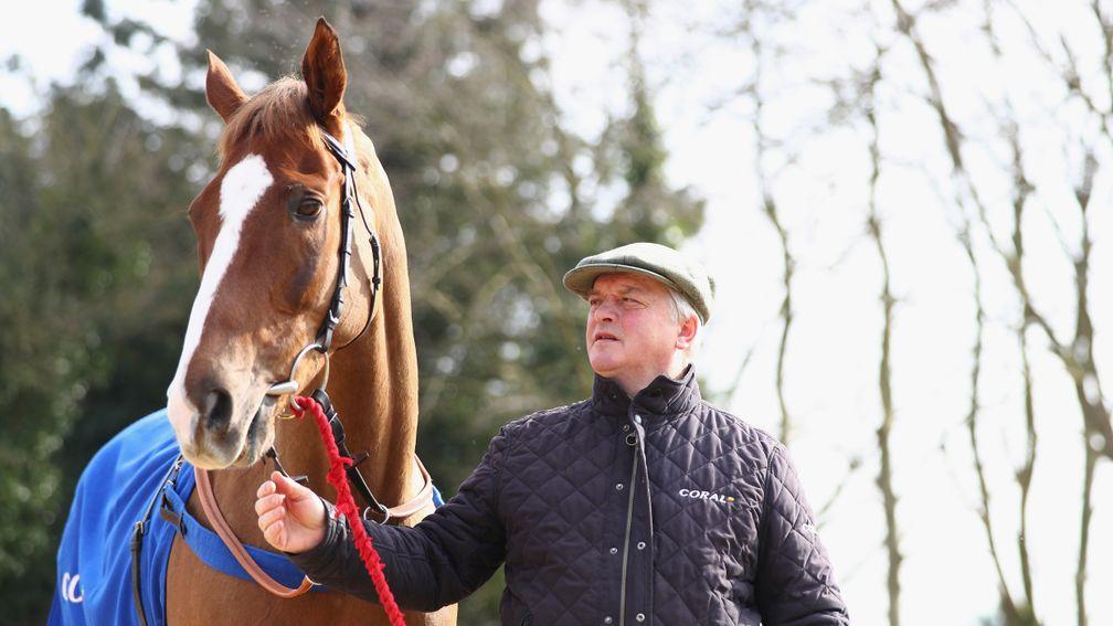 Colin Tizzard with Native River, who made a triumphant return to action at Newbury this month