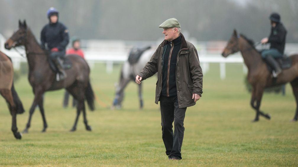 On the gallops with Willie MullinsCheltenham 12.3.18 Pic: Edward Whitaker