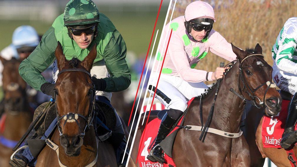 Hunters Yarn (left) and Sharjah give Willie Mullins a strong hand in the County Hurdle
