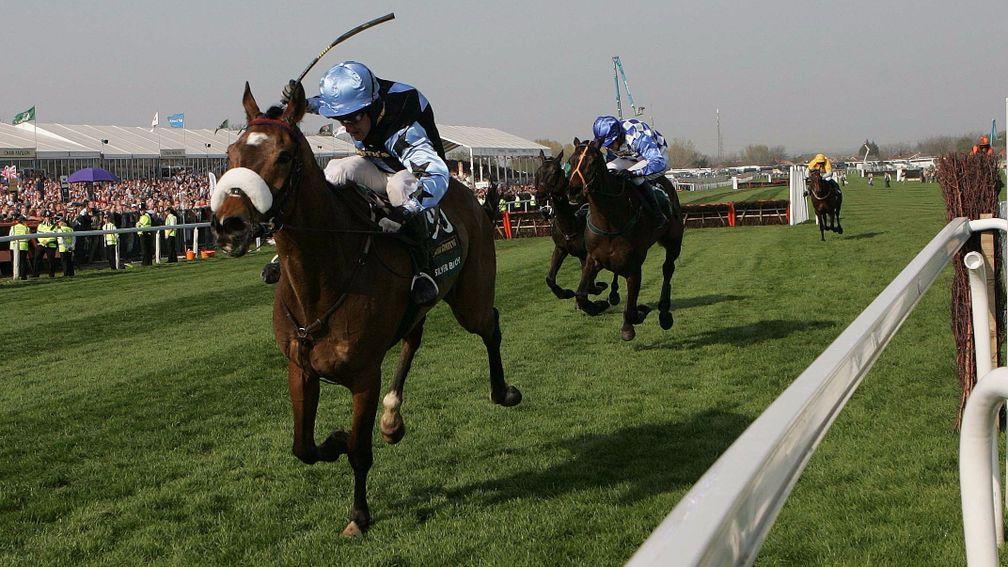 Power-packed finish: Robbie Power lands the 2007 Grand National on Silver Birch