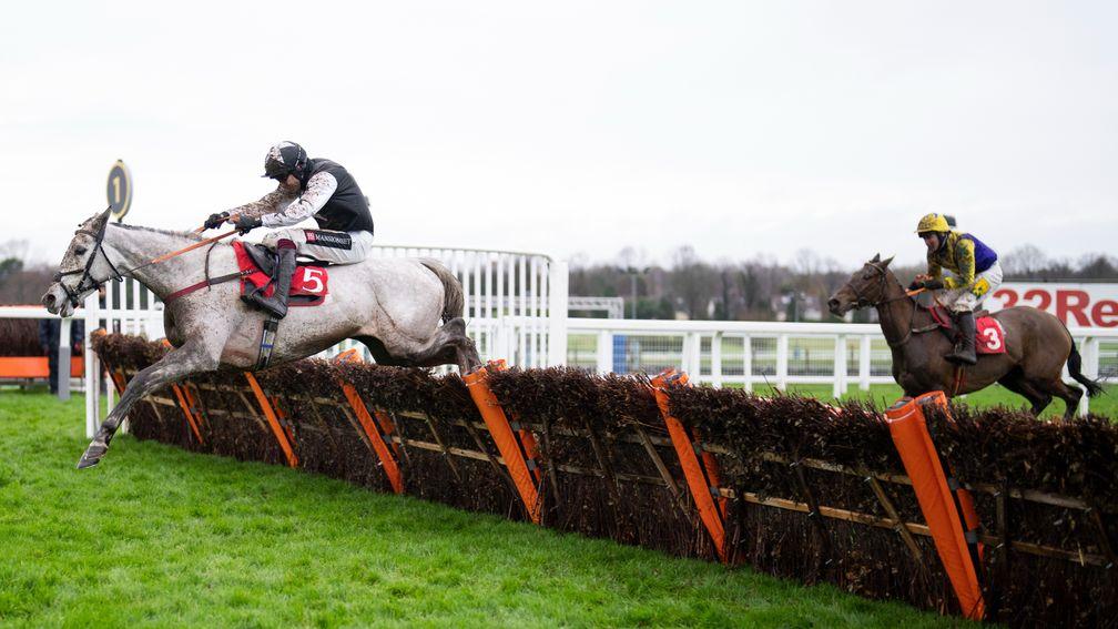 Martello Sky asserts in the closing stages of the Listed mares' hurdle