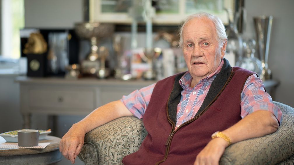 Richard Hannon snr at Herridge Racing Stables