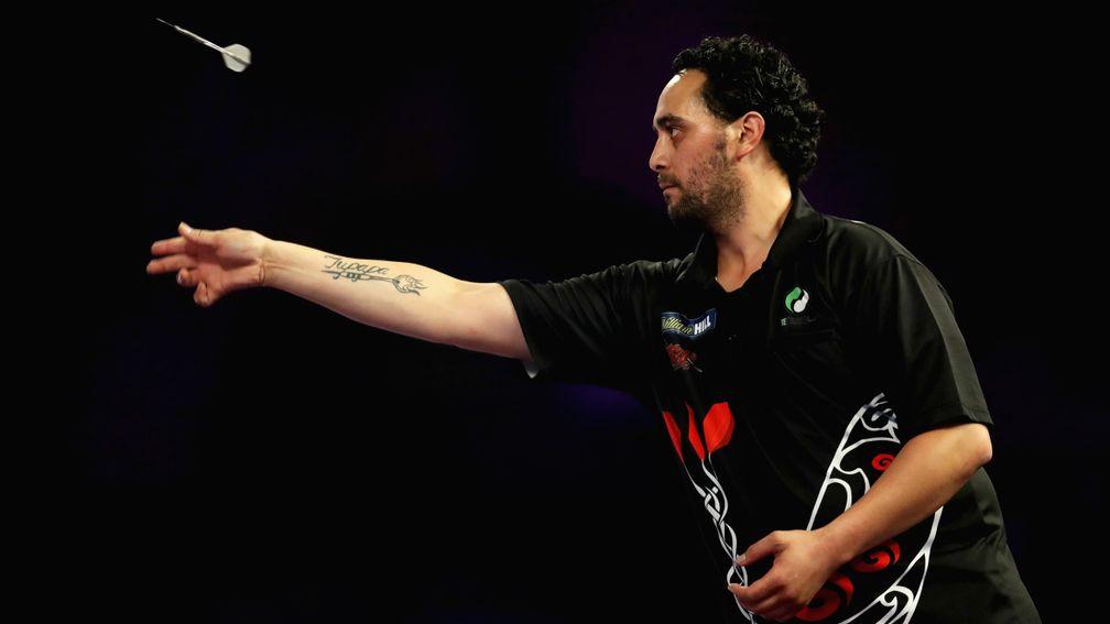 New Zealand's Cody Harris won a match on the Ally Pally stage last year