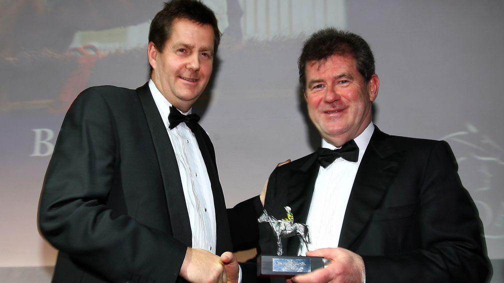 Richard FitzGerald (left) with another of the year's most influential, JP McManus (7)