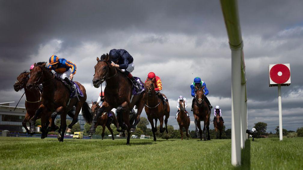 Military Style (near side) holds the challenge of stablemate Van Gogh (left) on Thursday