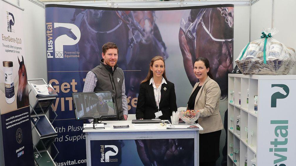 The Plusvital team man their stand at the Expo