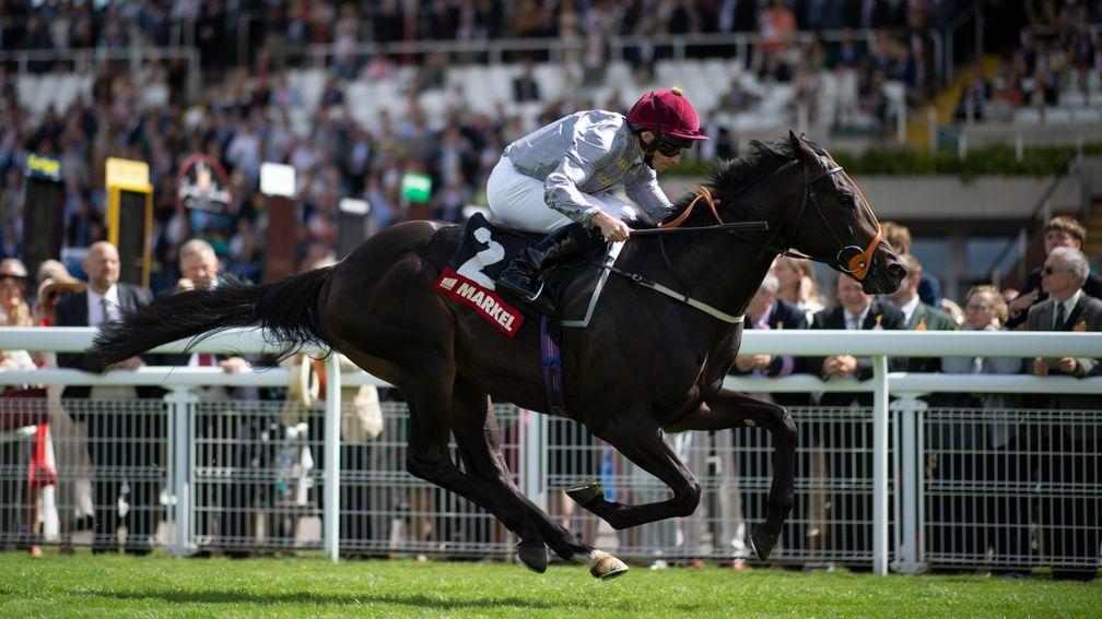 Armor (Ryan Moore) wins the Molecomb StakesGlorious Goodwood 28.7.21 Pic: Edward Whitaker