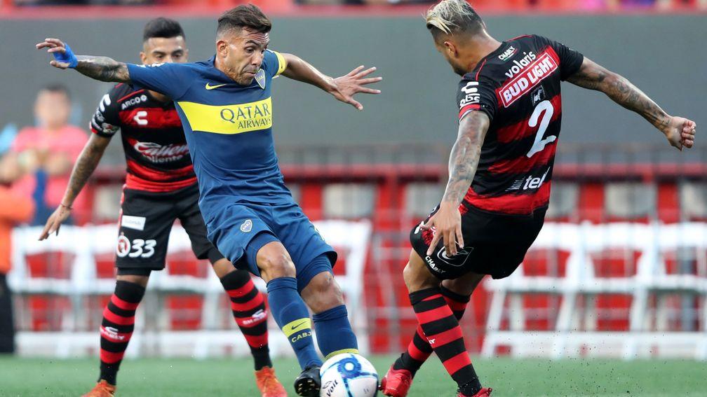 Carlos Tevez's Boca Juniors side face a tough test