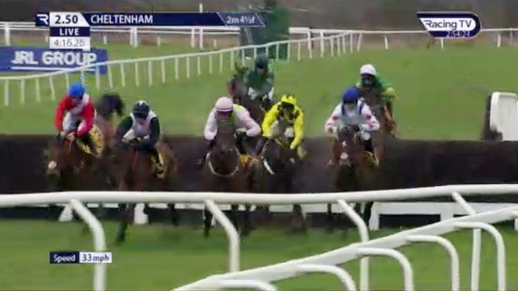 Shishkin made a hash of the third-last in the Ryanair Chase under Nico de Boinville