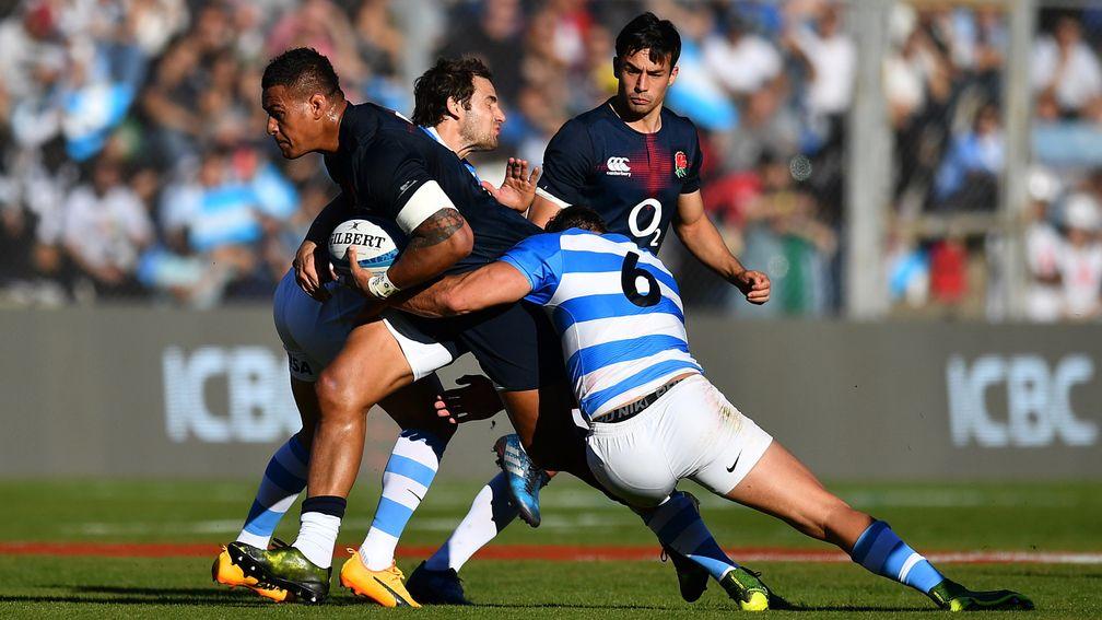 England number eight Nathan Hughes caught the eye with his powerful carries in Argentina