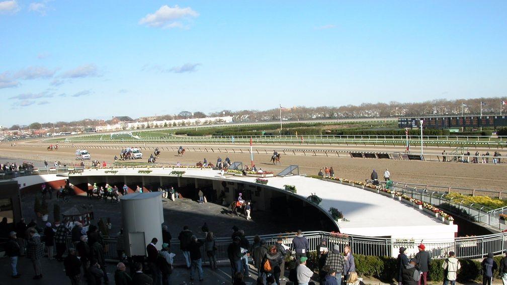 Aqueduct: racing has been suspended at the track
