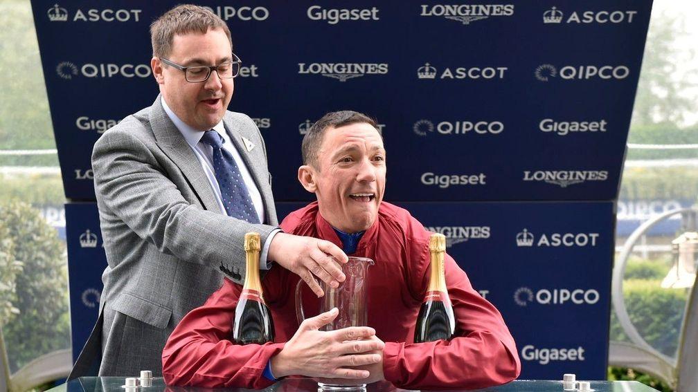 Frankie Dettori after his milestone victory