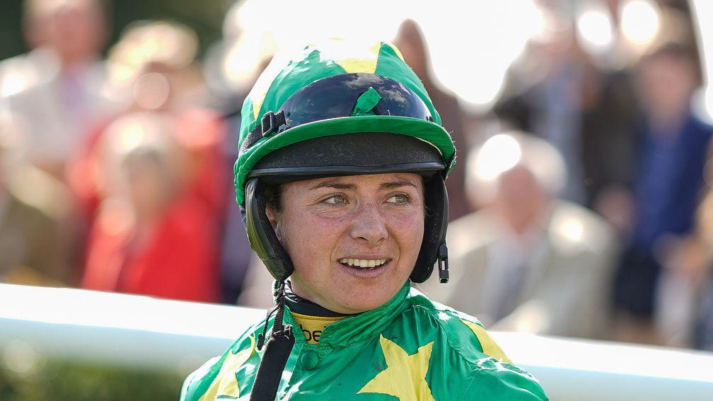 Bryony Frost: taken to hospital after fall