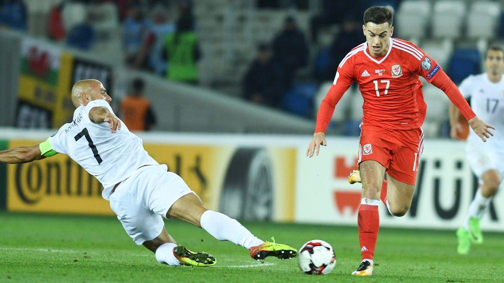 Tom Lawrence (right) was Wales's match-winner in Georgia