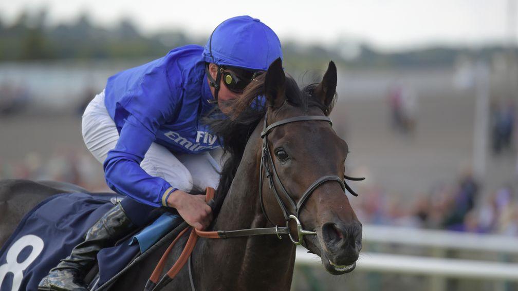 Frontiersman wears a hood for the first time in the Princess of Wales's Stakes