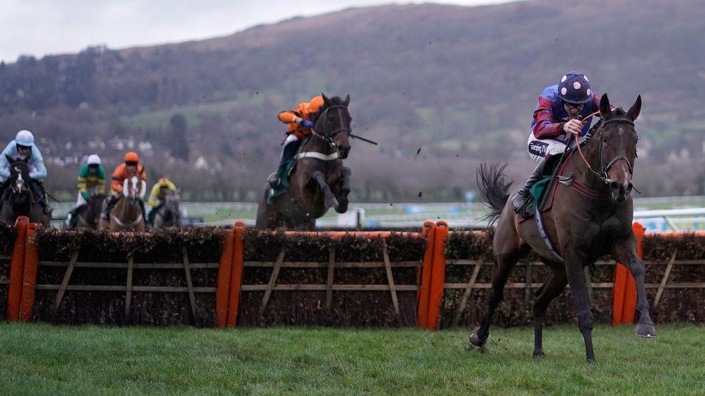 Paisley Park strides clear from his rivals to win the Cleeve Hurdle in impressive fashion