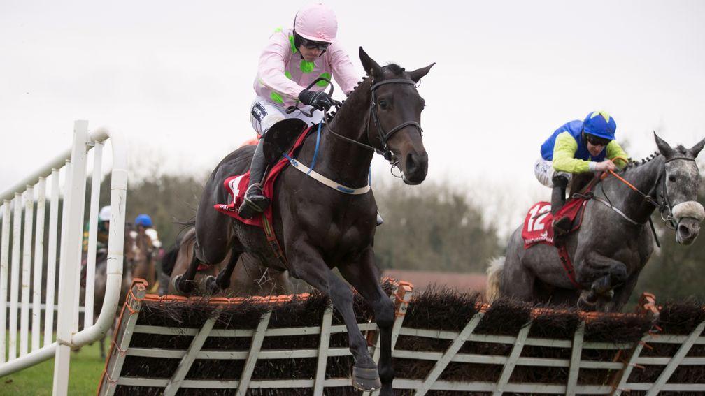 Burrows Saint: the five-year-old's form has been boosted since his maiden hurdle win