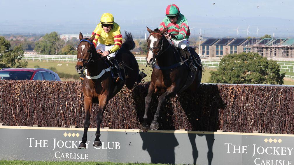 Tommy's Oscar (right): successful for Ann and Ian Hamilton at Doncaster on Saturday