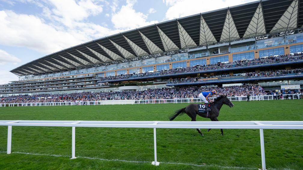 Auguste Rodin: Ryan Moore trails in last place in the King George VI and Queen Elizabeth Stakes
