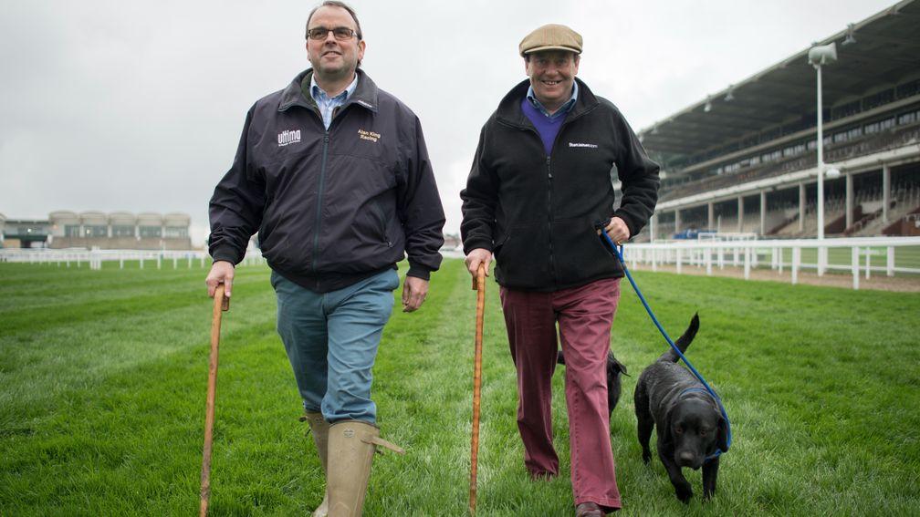 Alan King (left) and Nicky Henderson: will keep a close eye on conditions at Sandown