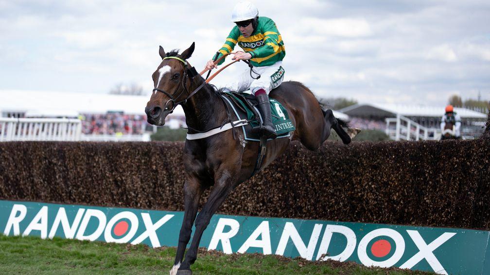 Jonbon and Aidan Coleman win the Maghull Novices' Chase at Aintree
