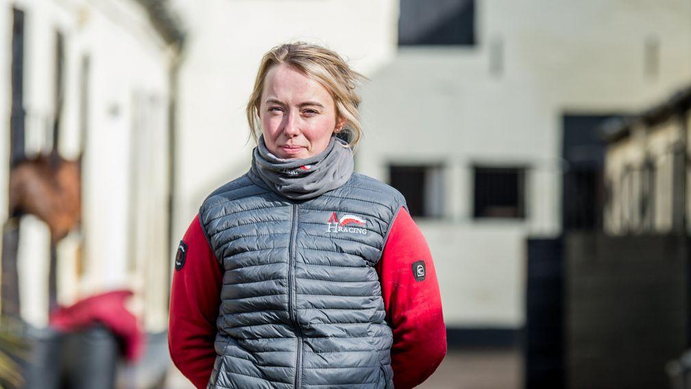 Alice Haynes: celebrated her first winner as a trainer at Wolverhampton on Friday evening